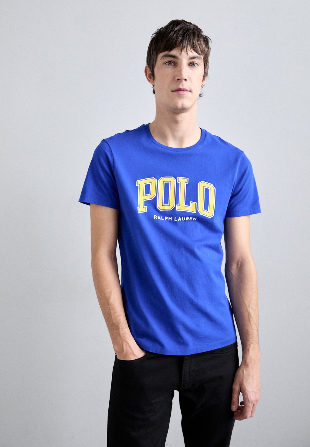 Футболка с принтом SHORT SLEEVE Polo Ralph Lauren, синий 
Футболка с принтом SHORT SLEEVE Polo Ralph Lauren, синий
