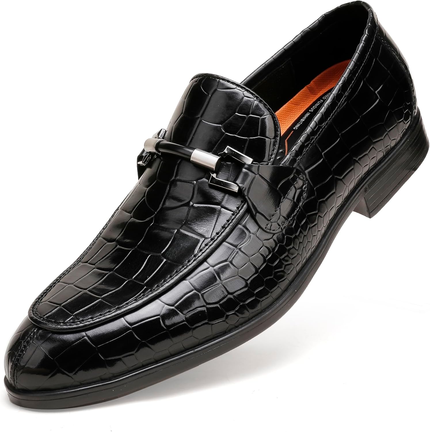Мужские кожаные лоферы с монеткой, классические деловые туфли с тиснением под крокодила, с металлической пряжкой, без застежки, с монеткой для мужчин Generic, черный
Мужские кожаные лоферы с монеткой, классические деловые туфли с тиснением под крокодила, с металлической пряжкой, без застежки, с монеткой для мужчин Generic, черный