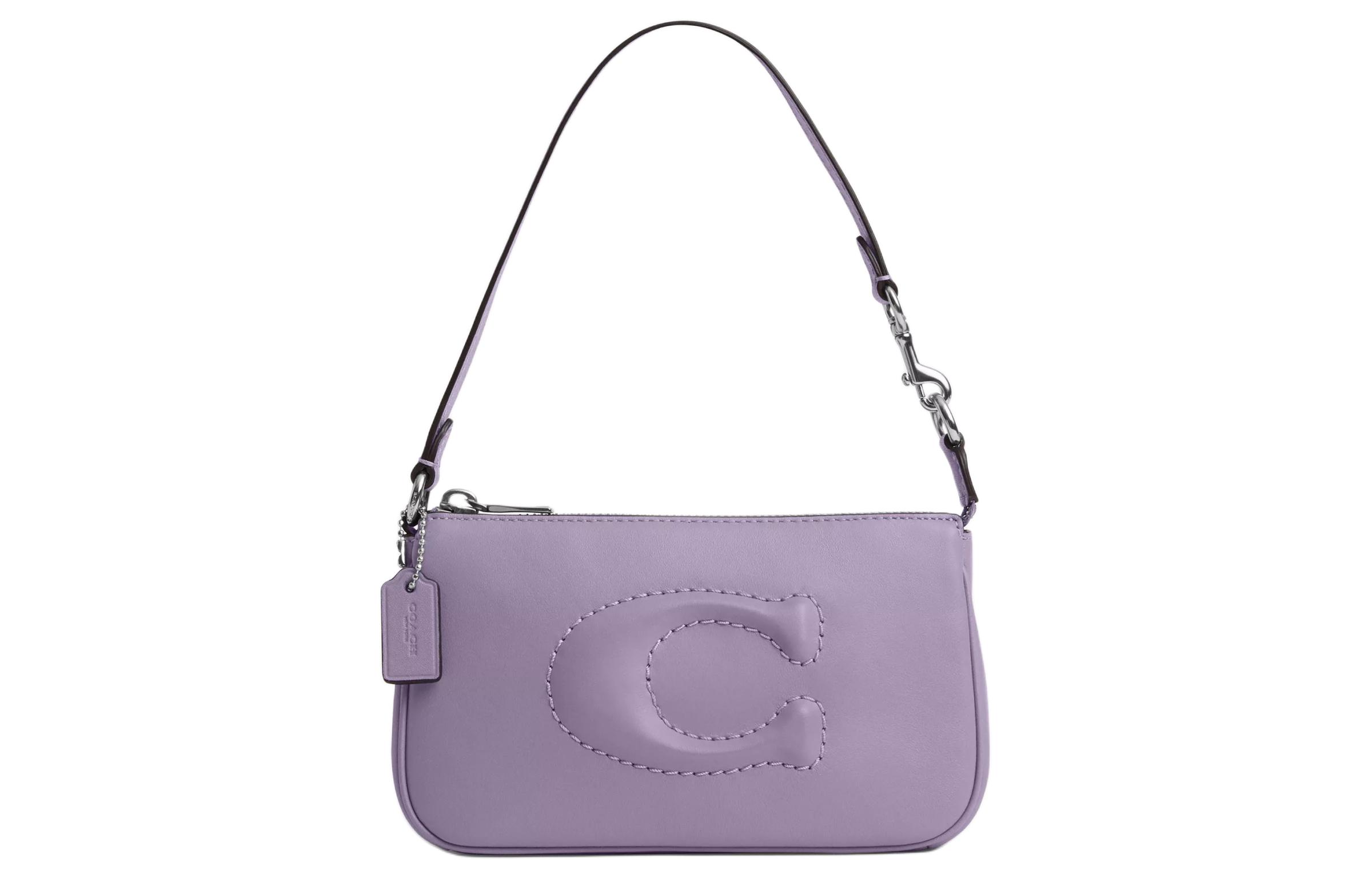 Nolita Гладкая Кожаная Одноплечевая Сумка Trumpets Женская Серебристая и Светло-Фиолетовая COACH
Nolita Гладкая Кожаная Одноплечевая Сумка Trumpets Женская Серебристая и Светло-Фиолетовая COACH
