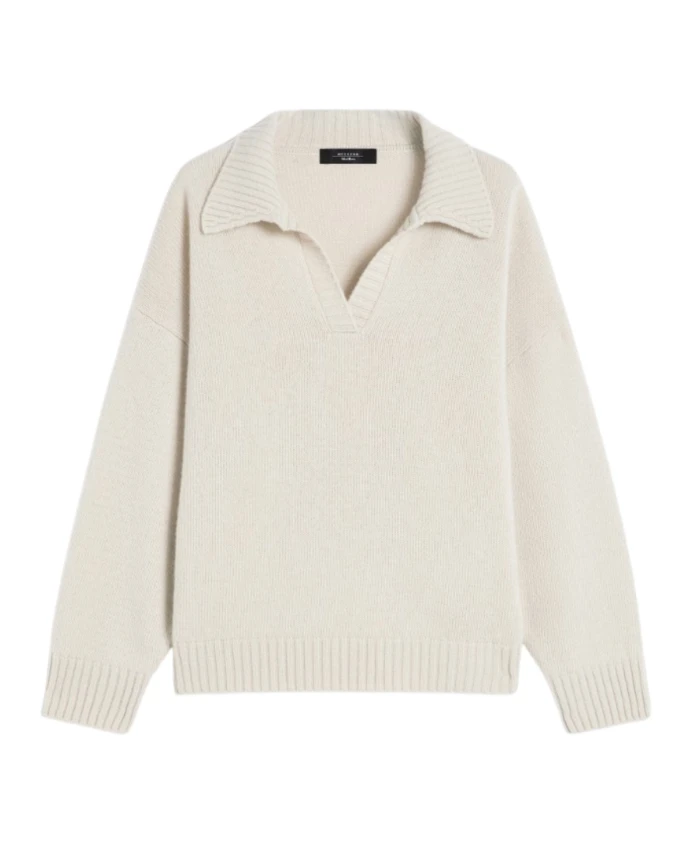 Свитер-Поло с V-образным вырезом Weekend Max Mara, бежевый
Свитер-Поло с V-образным вырезом Weekend Max Mara, бежевый
