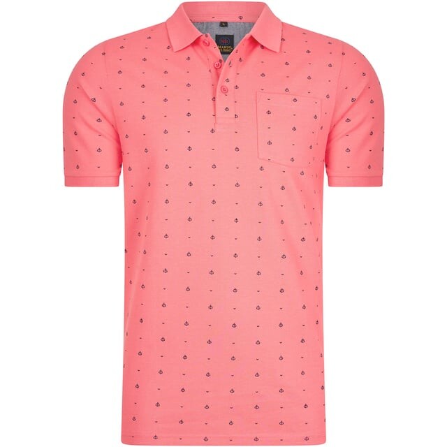 Поло из нержавеющей стали с печатью поло Mario Russo, розовый 
Поло из нержавеющей стали с печатью поло Mario Russo, розовый