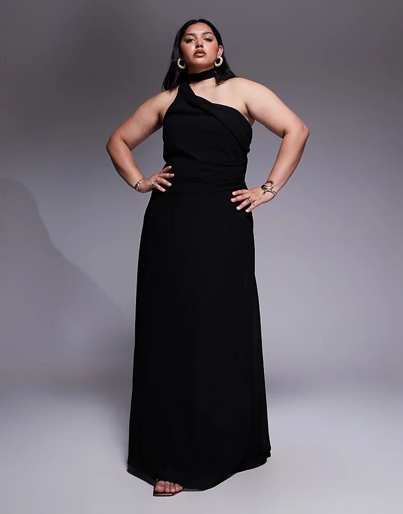 Платье макси с воротником-хомутом TFNC Plus черного цвета
Платье макси с воротником-хомутом TFNC Plus черного цвета