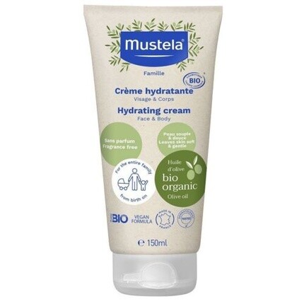 Bio Bio увлажняющий крем для лица и тела 150 мл, Mustela
Bio Bio увлажняющий крем для лица и тела 150 мл, Mustela