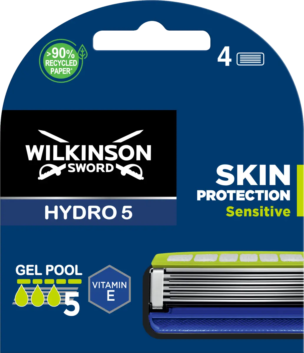 Лезвия для бритвы Hydro 5 Sensitive 4 шт. WILKINSON SWORD 
Лезвия для бритвы Hydro 5 Sensitive 4 шт. WILKINSON SWORD