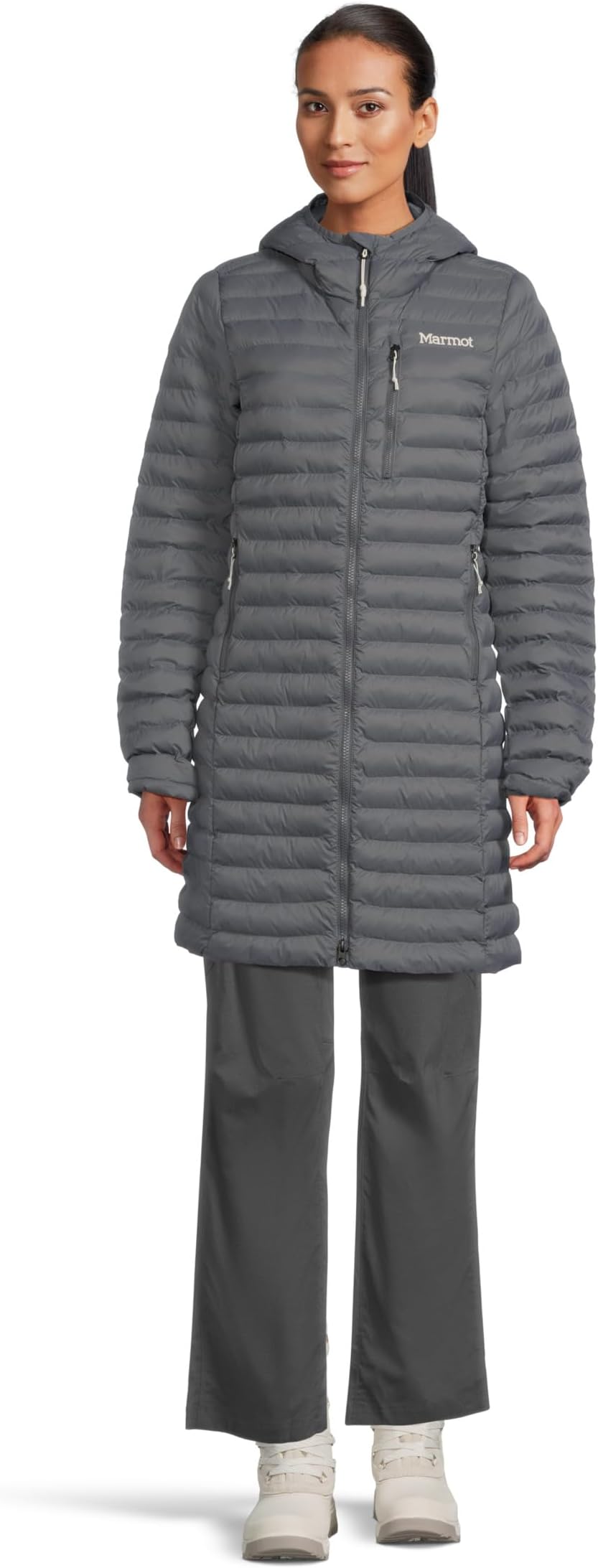 Женская длинная куртка Echo без перьев Marmot, Steel Onyx
Женская длинная куртка Echo без перьев Marmot, Steel Onyx