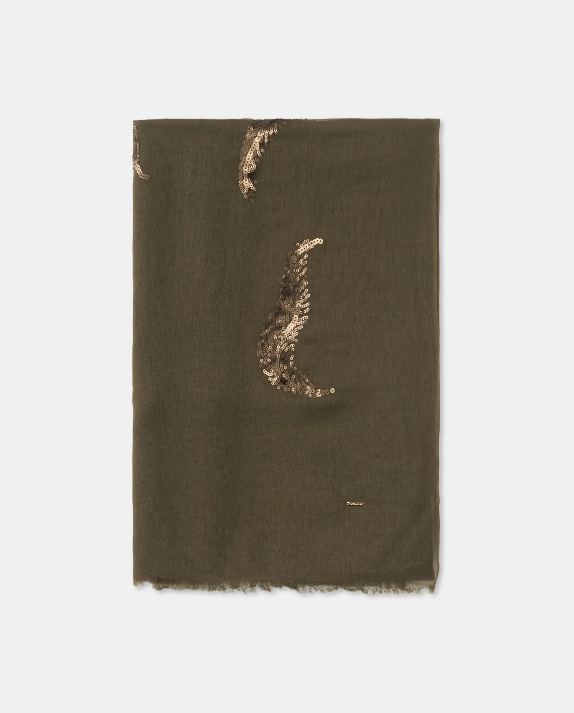 Шарф с вышивкой пайетками Latouche, хаки
Шарф с вышивкой пайетками Latouche, хаки
