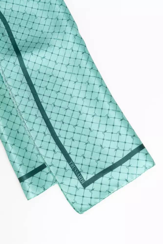 Шарф женский светло-голубого шелка Trussardi
Шарф женский светло-голубого шелка Trussardi