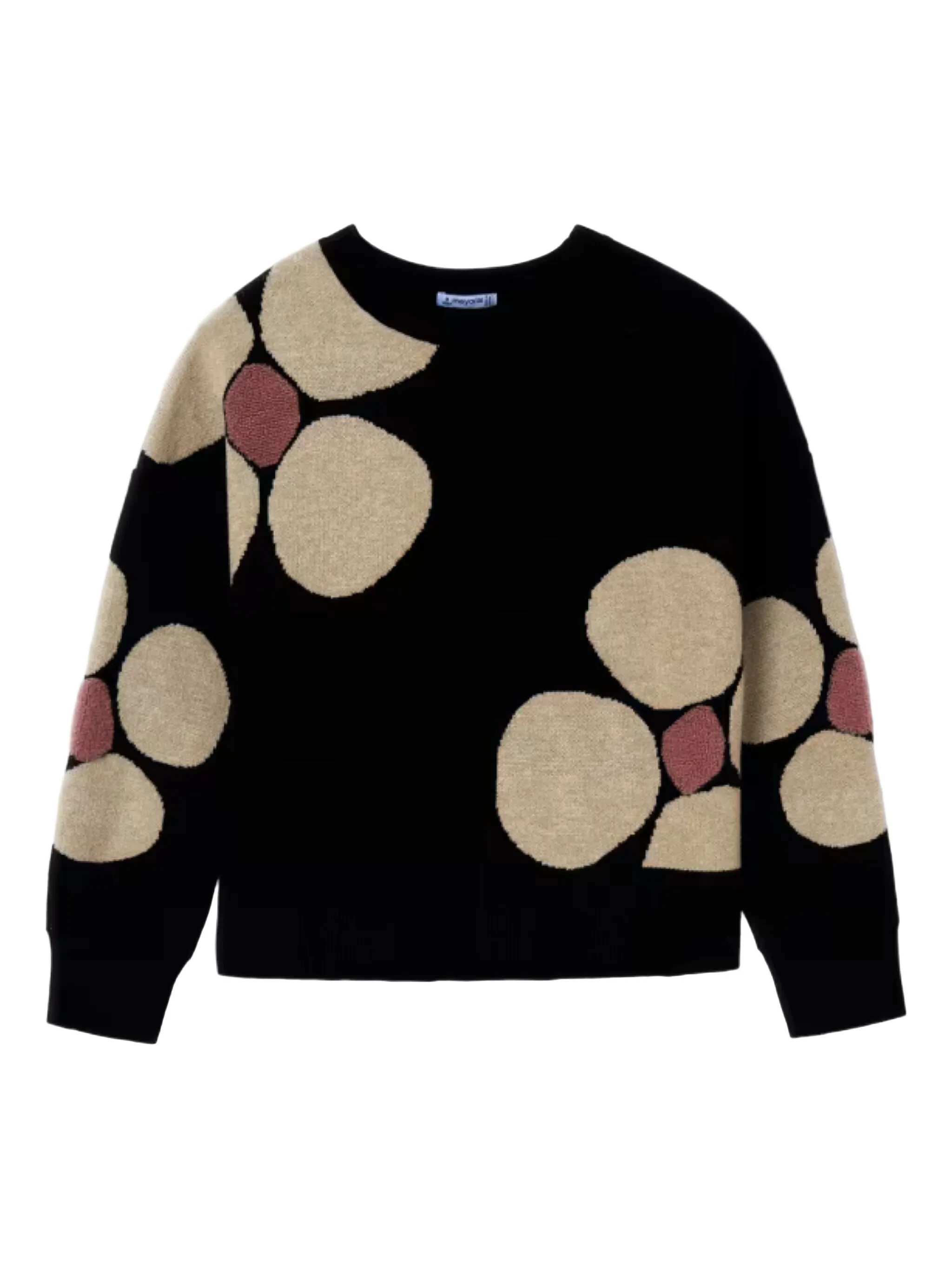 Свитер с цветочной аппликацией Mayoral, черный
Свитер с цветочной аппликацией Mayoral, черный