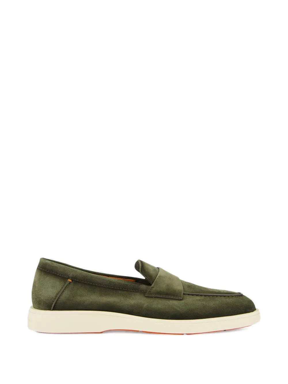 Замшевые лоферы с декоративной планкой Santoni, зеленый
Замшевые лоферы с декоративной планкой Santoni, зеленый