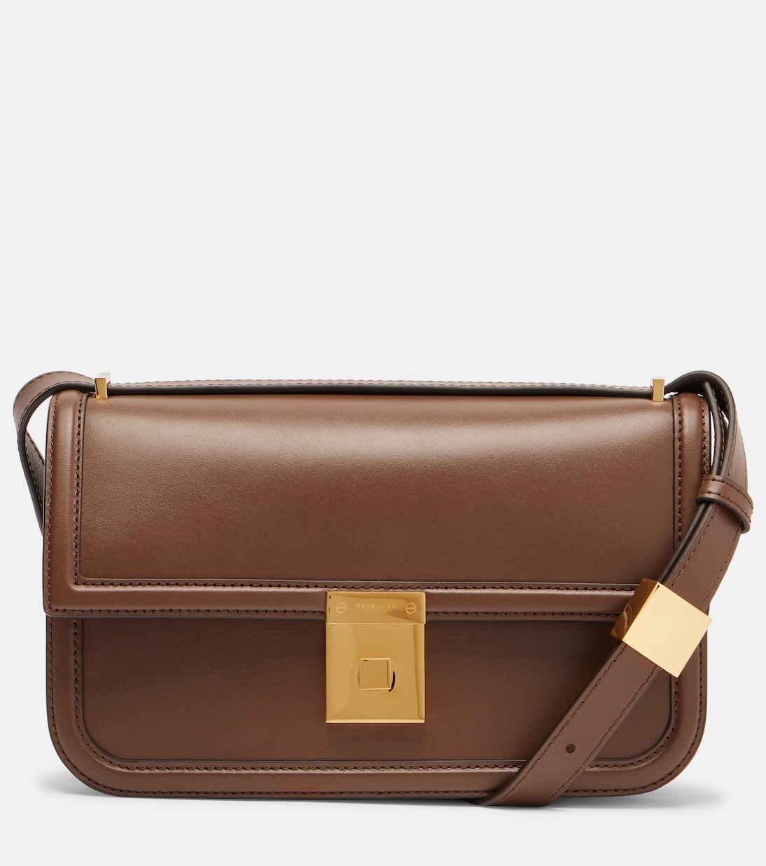 Парижская кожаная сумка через плечо DeMellier, Mocha 
Парижская кожаная сумка через плечо DeMellier, Mocha