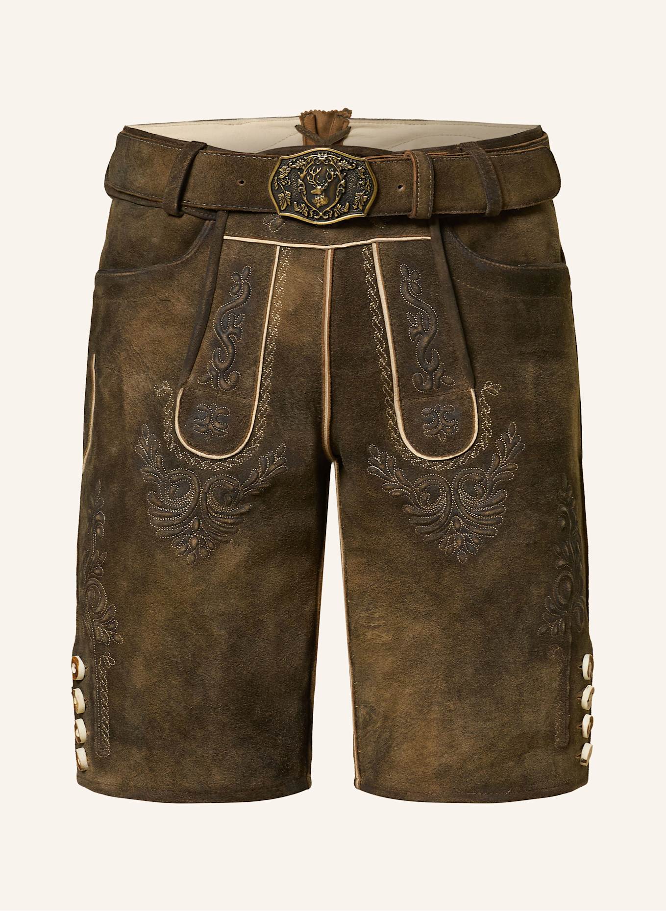 Традиционные кожаные брюки Sonthofen Hirscher, коричневый 
Традиционные кожаные брюки Sonthofen Hirscher, коричневый