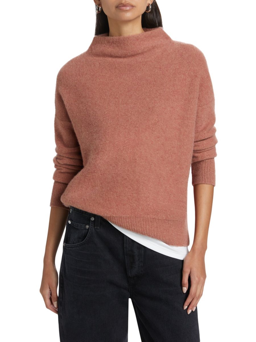 Кашемировый свитер с воротником-воронкой Vince, цвет Vintage Rose
Кашемировый свитер с воротником-воронкой Vince, цвет Vintage Rose