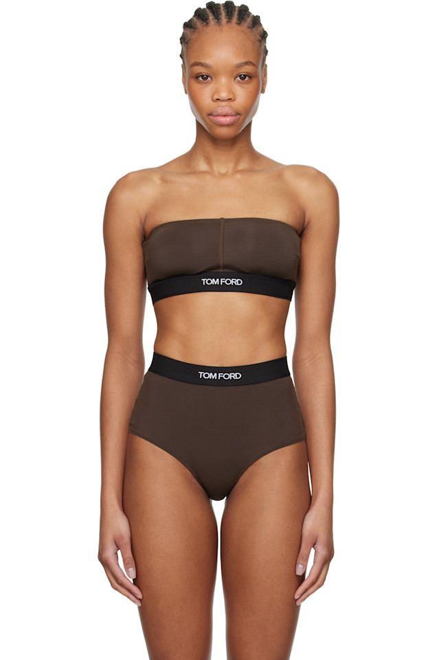 Модельный бюстгальтер-бандо с подписью Tom Ford, коричневый
Модельный бюстгальтер-бандо с подписью Tom Ford, коричневый