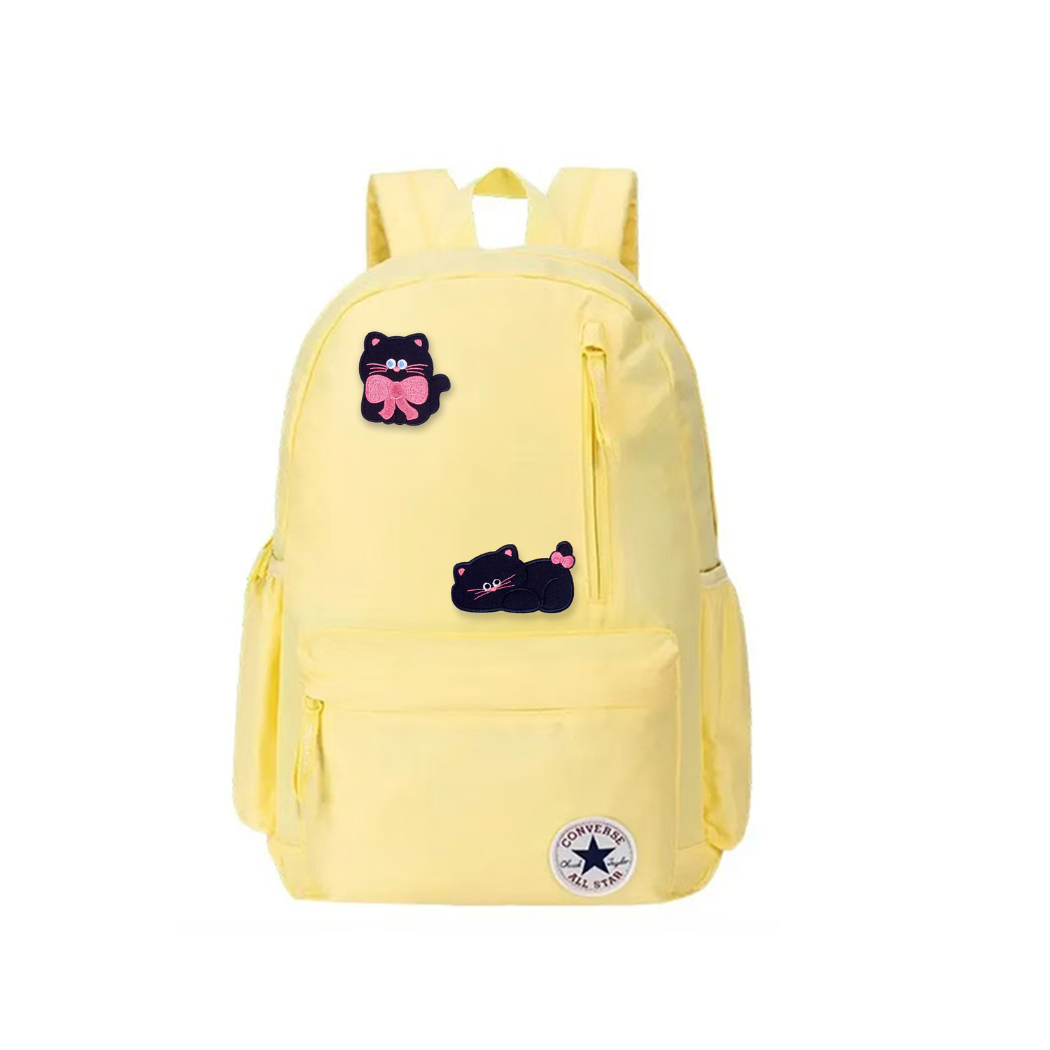 Converse Полиэстеровый рюкзак средний размер унисекс яично-желтый, Kitten Pattern 
Converse Полиэстеровый рюкзак средний размер унисекс яично-желтый, Kitten Pattern
