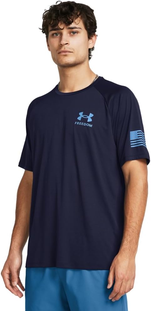 Футболка с коротким рукавом Freedom Tech от Under Armour Mens, (412) Midnight Navy/Viral Blue, Синий, Футболка с коротким рукавом Freedom Tech от Under Armour Mens, (412) Midnight Navy/Viral Blue
Футболка с коротким рукавом Freedom Tech от Under Armour Mens, (412) Midnight Navy/Viral Blue, Синий, Футболка с коротким рукавом Freedom Tech от Under Armour Mens, (412) Midnight Navy/Viral Blue