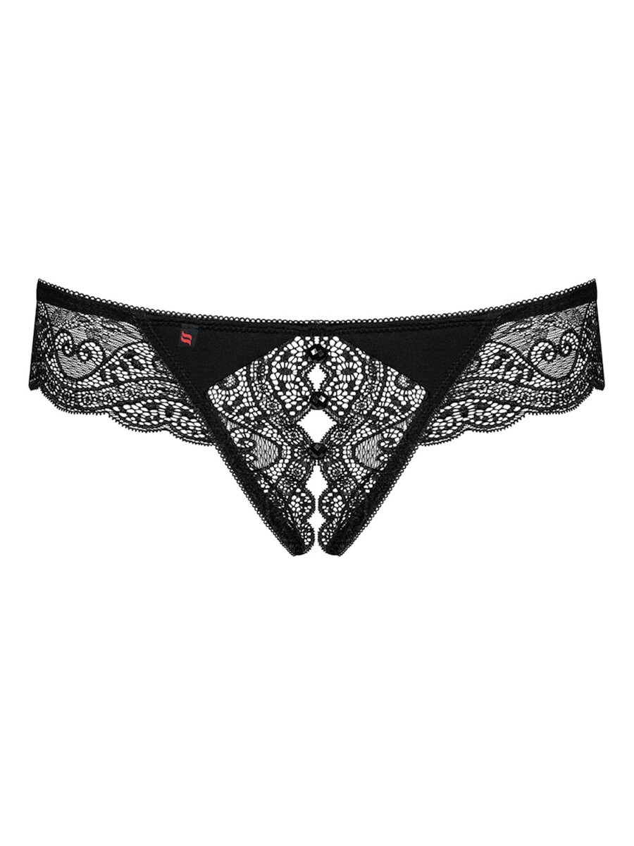 Стринги Obsessive Miamor crotchless thong, черный
Стринги Obsessive Miamor crotchless thong, черный