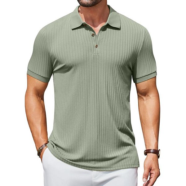 Мужская поло с коротким рукавом, рифленая, casual, slim fit Coofandy, Light Green
Мужская поло с коротким рукавом, рифленая, casual, slim fit Coofandy, Light Green