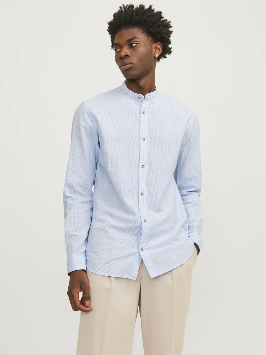 Рубашка с длинными рукавами Jack & Jones "JJESUMMER BAND LINEN BLEND SHIRT LS SN", синий
Рубашка с длинными рукавами Jack & Jones "JJESUMMER BAND LINEN BLEND SHIRT LS SN", синий