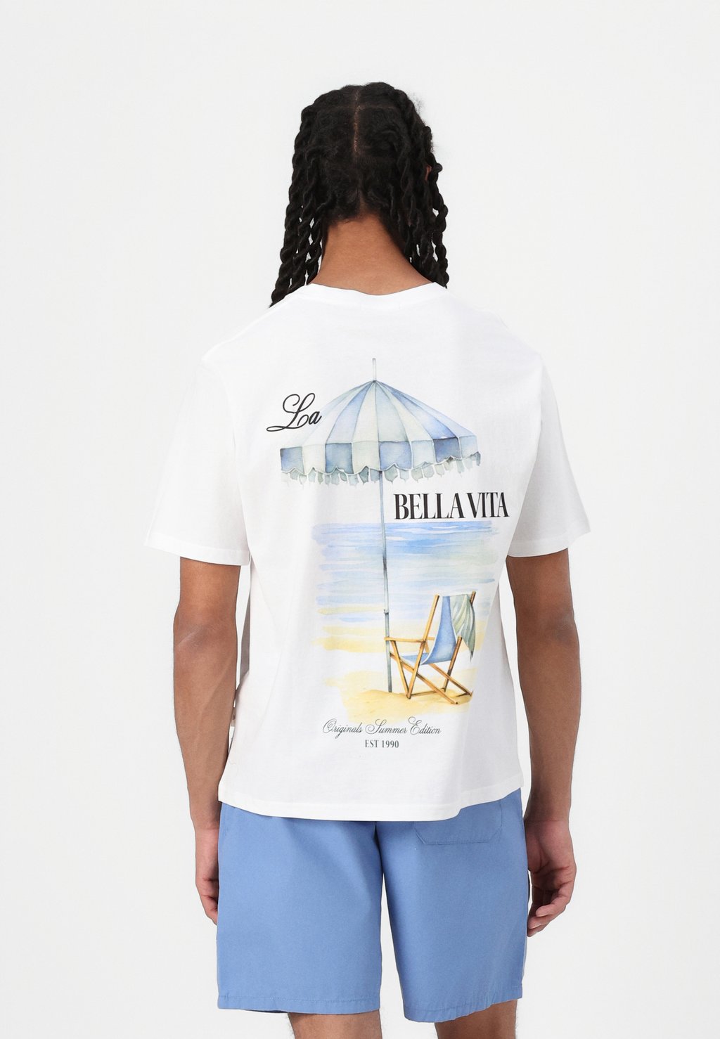 Футболка с принтом JORHYDRA CUTOUT TEE CREW NECK Jack & Jones, белый 
Футболка с принтом JORHYDRA CUTOUT TEE CREW NECK Jack & Jones, белый