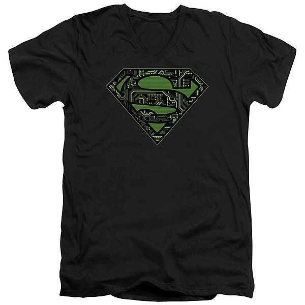 Футболка с V-образным вырезом Superman circuits shield Licensed Character
Футболка с V-образным вырезом Superman circuits shield Licensed Character