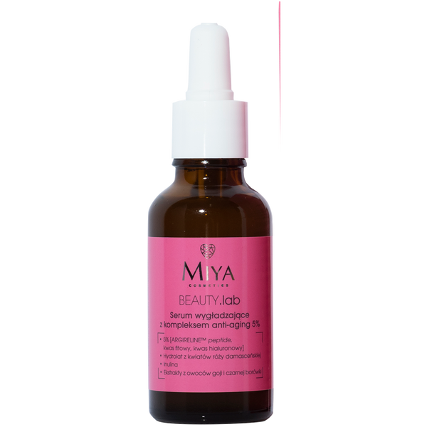 Разглаживающая сыворотка для лица с антивозрастным комплексом 5%, 30 мл Miya Cosmetics Beauty.Lab
Разглаживающая сыворотка для лица с антивозрастным комплексом 5%, 30 мл Miya Cosmetics Beauty.Lab