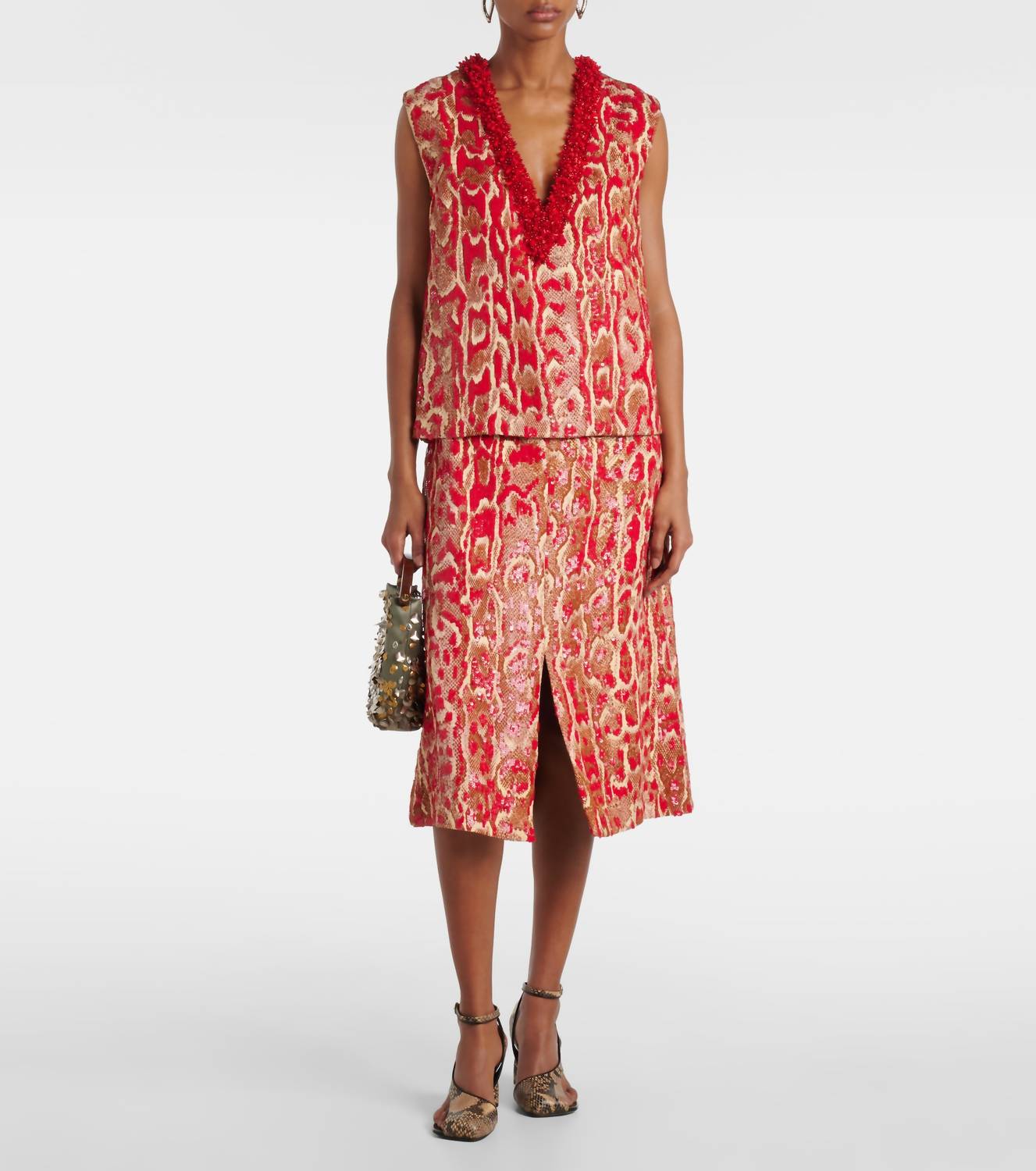 Шера Вышитая юбка в цвете брика Dries Van Noten, Brique
Шера Вышитая юбка в цвете брика Dries Van Noten, Brique