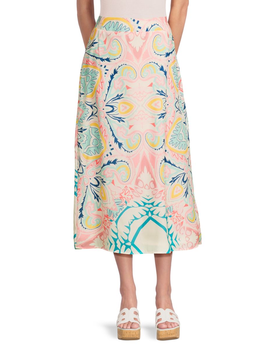 Юбка-миди с завязками на талии Mosaic YAL New York, розовый
Юбка-миди с завязками на талии Mosaic YAL New York, розовый