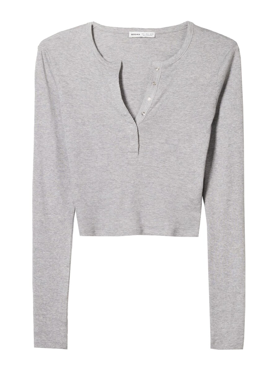 Рубашка Bershka, серый
Рубашка Bershka, серый