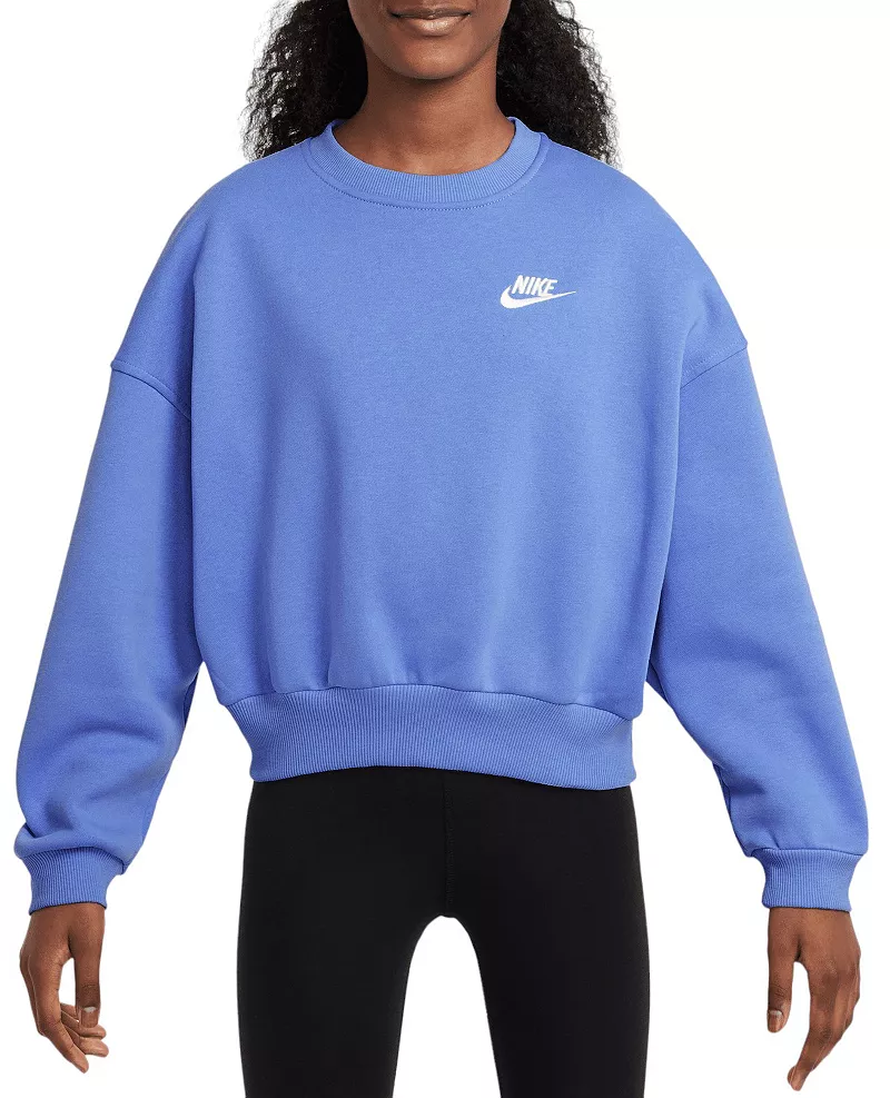 Флисовый свитшот свободного кроя с круглым вырезом Nike Sportswear Club для девочек, цвет Royal Pulse
Флисовый свитшот свободного кроя с круглым вырезом Nike Sportswear Club для девочек, цвет Royal Pulse