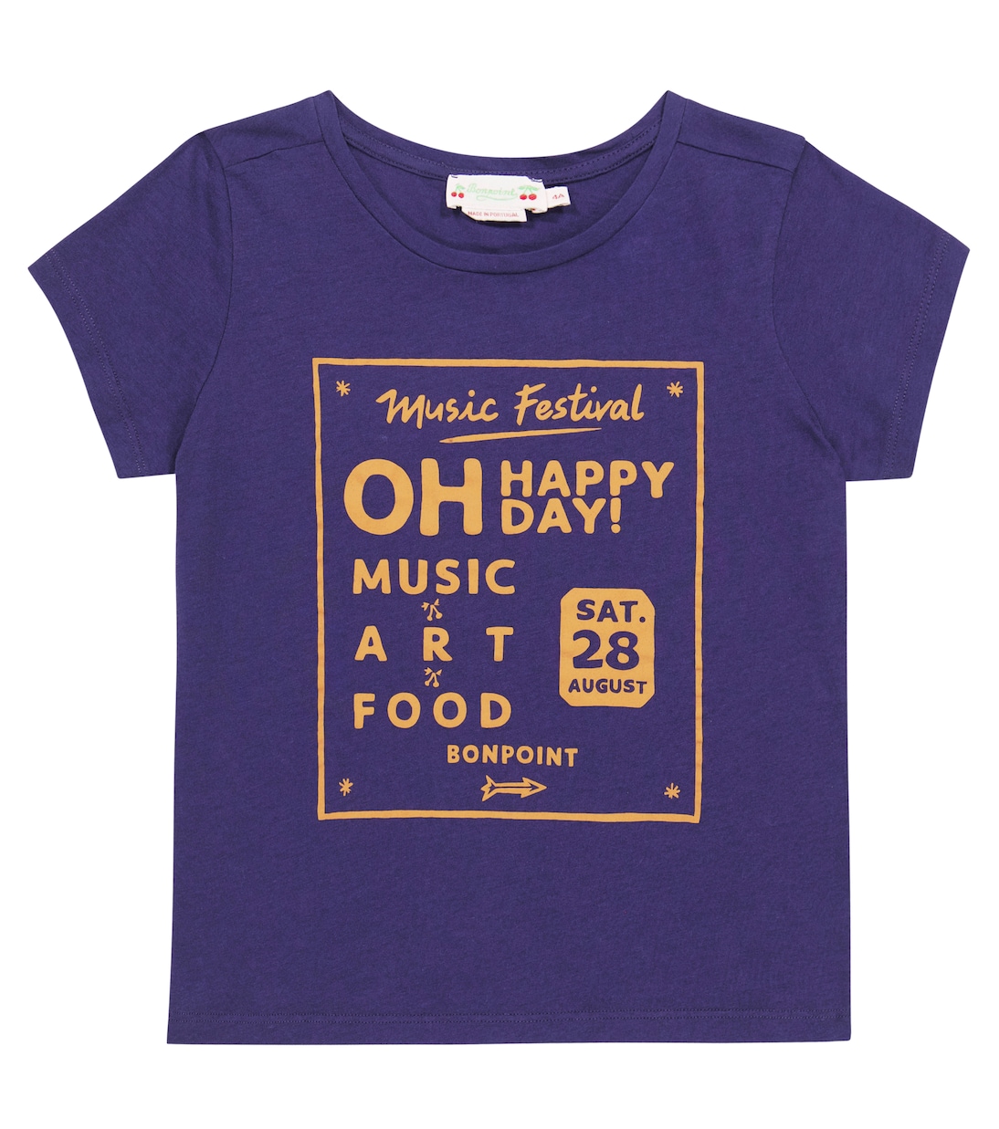 Футболка из хлопкового джерси с принтом Bonpoint, индиго
Футболка из хлопкового джерси с принтом Bonpoint, индиго