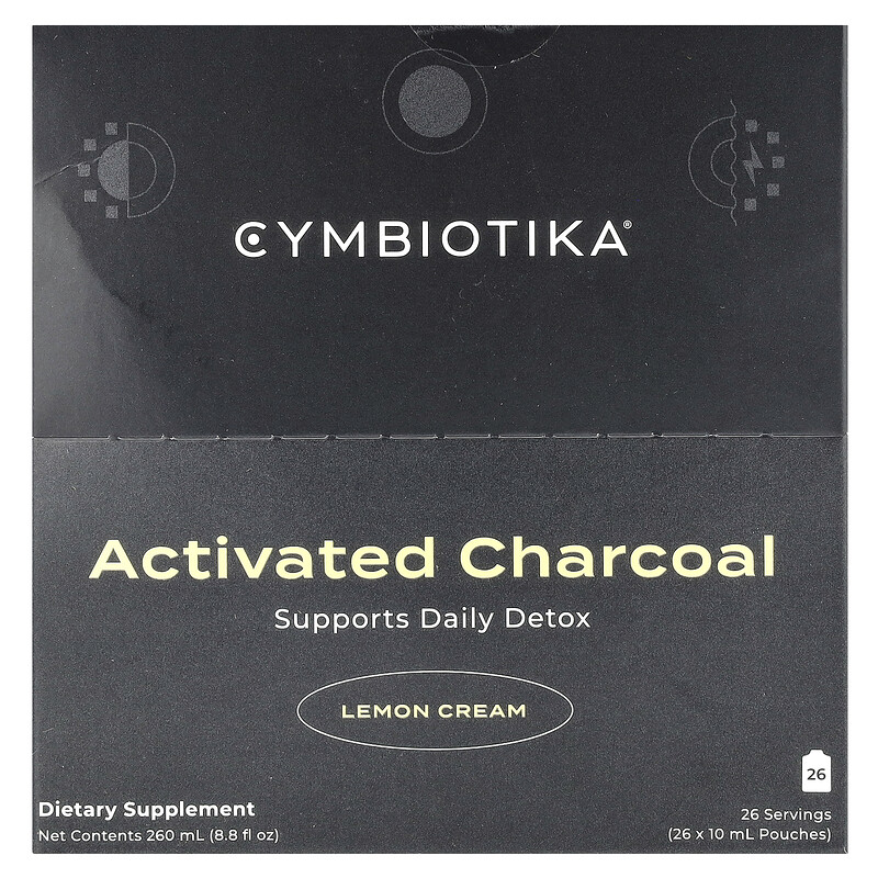 Cymbiotika, Активированный уголь, лимонный крем, 26 пакетиков по 10 мл (0,3 жидк. Унции)
Cymbiotika, Активированный уголь, лимонный крем, 26 пакетиков по 10 мл (0,3 жидк. Унции)