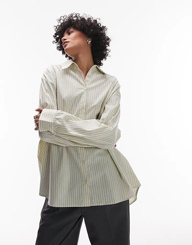 Рубашка ASOS DESIGN с завязками на талии и запахом в розовую полоску
Рубашка ASOS DESIGN с завязками на талии и запахом в розовую полоску