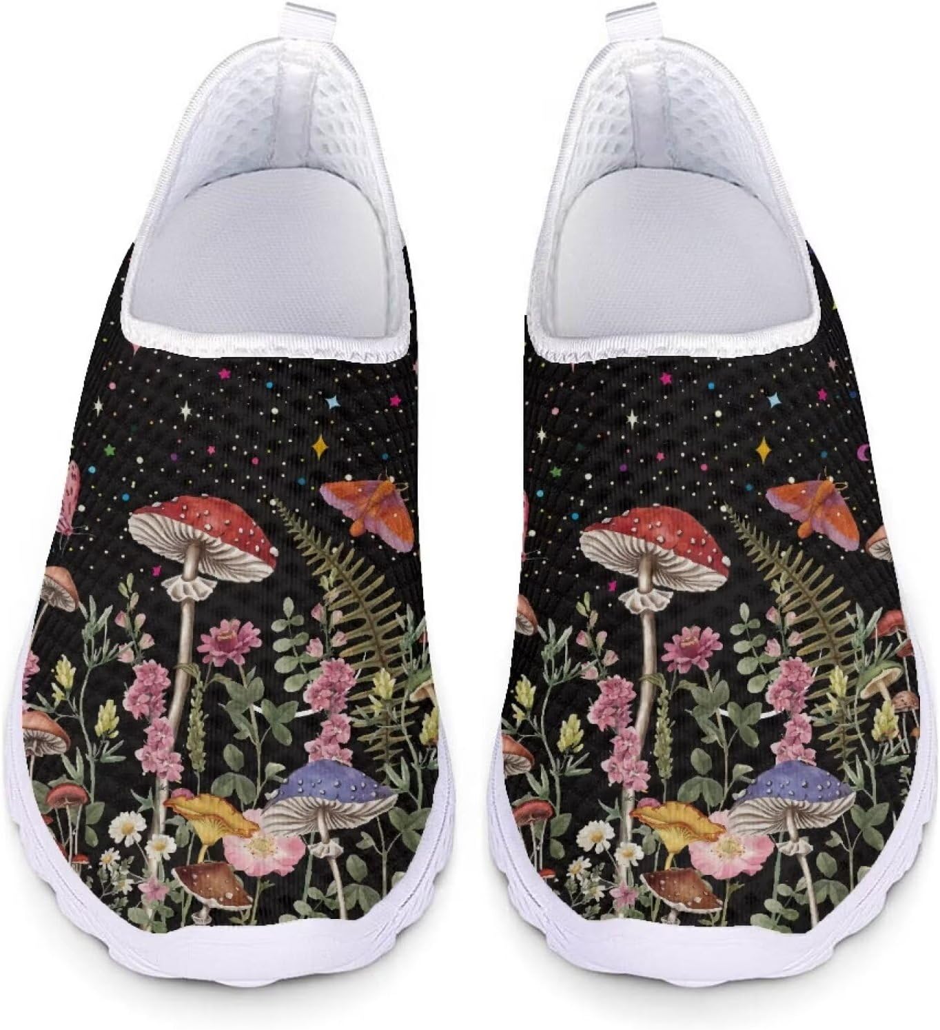 Женские и мужские кроссовки для ходьбы, сетчатые, с плоской подошвой, без застежки, дышащие, размеры США 5-12 Xixirimido, Mushroom Night
Женские и мужские кроссовки для ходьбы, сетчатые, с плоской подошвой, без застежки, дышащие, размеры США 5-12 Xixirimido, Mushroom Night