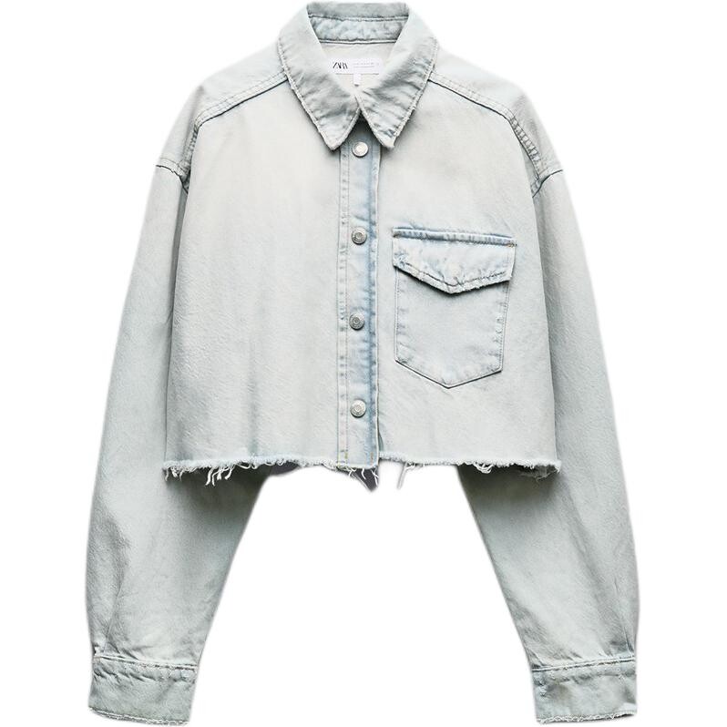 Джинсовая куртка женская светло-голубая Zara
Джинсовая куртка женская светло-голубая Zara