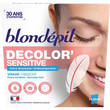 Decolor Sensitive отбеливающий крем для лица 25 мл - упаковка из 2 шт Blondepil 
Decolor Sensitive отбеливающий крем для лица 25 мл - упаковка из 2 шт Blondepil