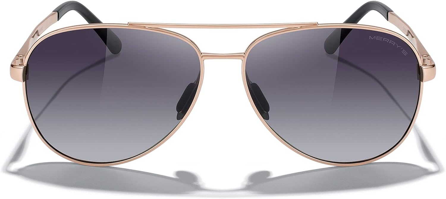 Солнцезащитные очки-авиаторы MERRY'S для мужчин и женщин - поляризованные очки для вождения, зеркальные линзы, защита от УФ-излучения UV 400, диаметр линз 58 мм, Rose Gold Frame/Purple Gradient Lens
Солнцезащитные очки-авиаторы MERRY'S для мужчин и женщин - поляризованные очки для вождения, зеркальные линзы, защита от УФ-излучения UV 400, диаметр линз 58 мм, Rose Gold Frame/Purple Gradient Lens