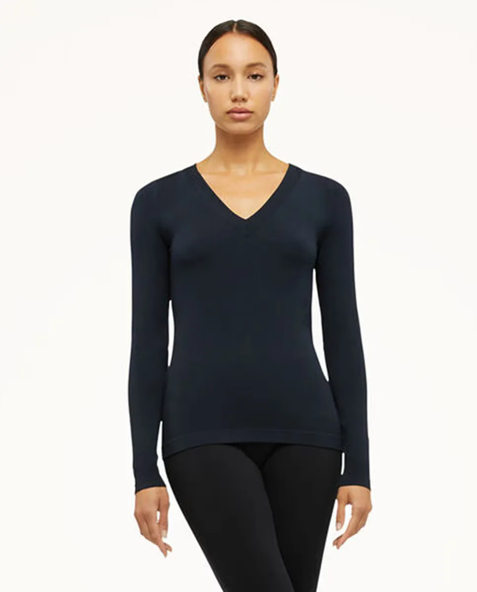 Биоразлагаемый женский джемпер с длинным рукавом Wolford, синий
Биоразлагаемый женский джемпер с длинным рукавом Wolford, синий