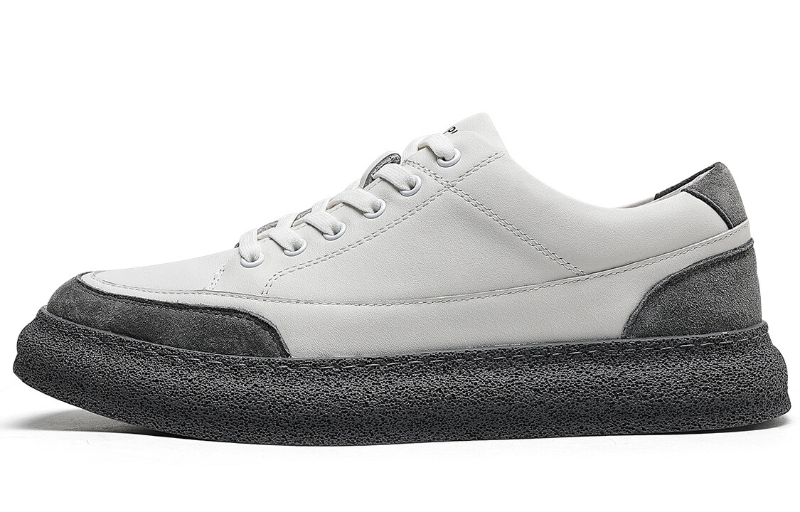 Кеды мужские, обувь для скейтбординга низкая Белый Серый Trumppipe
Кеды мужские, обувь для скейтбординга низкая Белый Серый Trumppipe