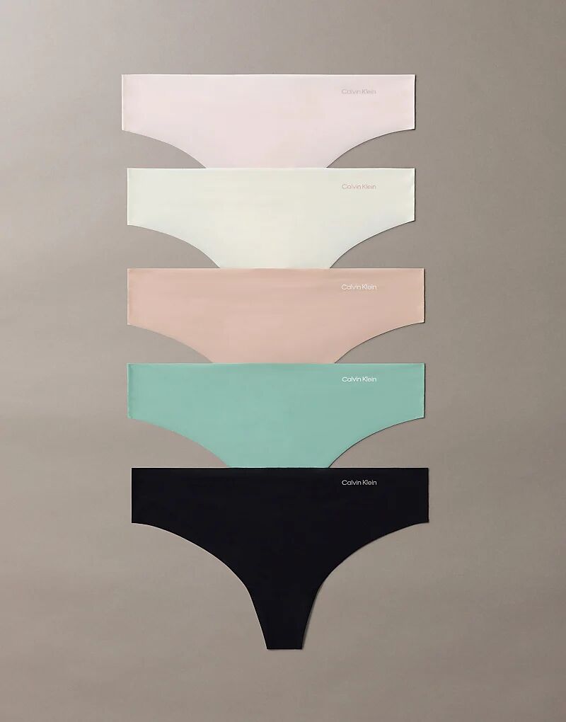Комплект из 5 трусиков-стрингов Calvin Klein из микрофибры бежевого/черного/мятного цвета
Комплект из 5 трусиков-стрингов Calvin Klein из микрофибры бежевого/черного/мятного цвета