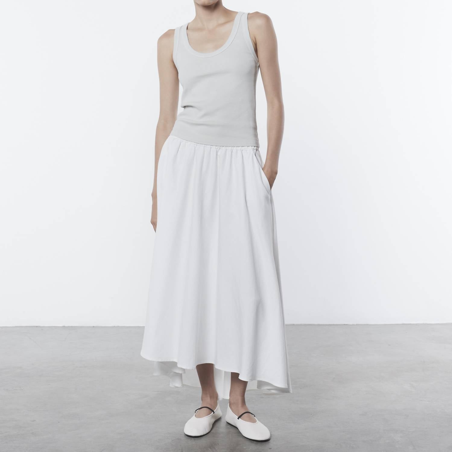 Supima Rib Scoop Майка In Mist Enza Costa
Supima Rib Scoop Майка In Mist Enza Costa