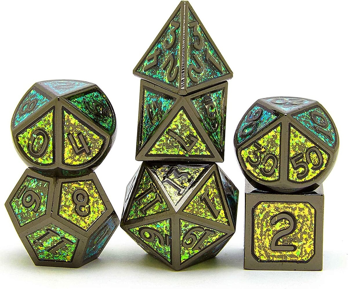 Игральные кости для рпг Dryad Power RGFK Набор из 7 металлических кубиков
Игральные кости для рпг Dryad Power RGFK Набор из 7 металлических кубиков