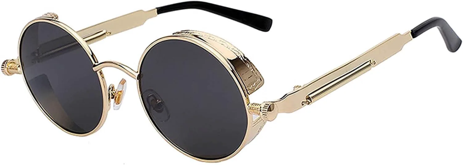 Солнцезащитные очки OWL в стиле стимпанк, винтаж, ретро, круглые, готические, хиппи, с цветной пластиковой оправой и цветными линзами, Steampunk Gold / Smoke
Солнцезащитные очки OWL в стиле стимпанк, винтаж, ретро, круглые, готические, хиппи, с цветной пластиковой оправой и цветными линзами, Steampunk Gold / Smoke