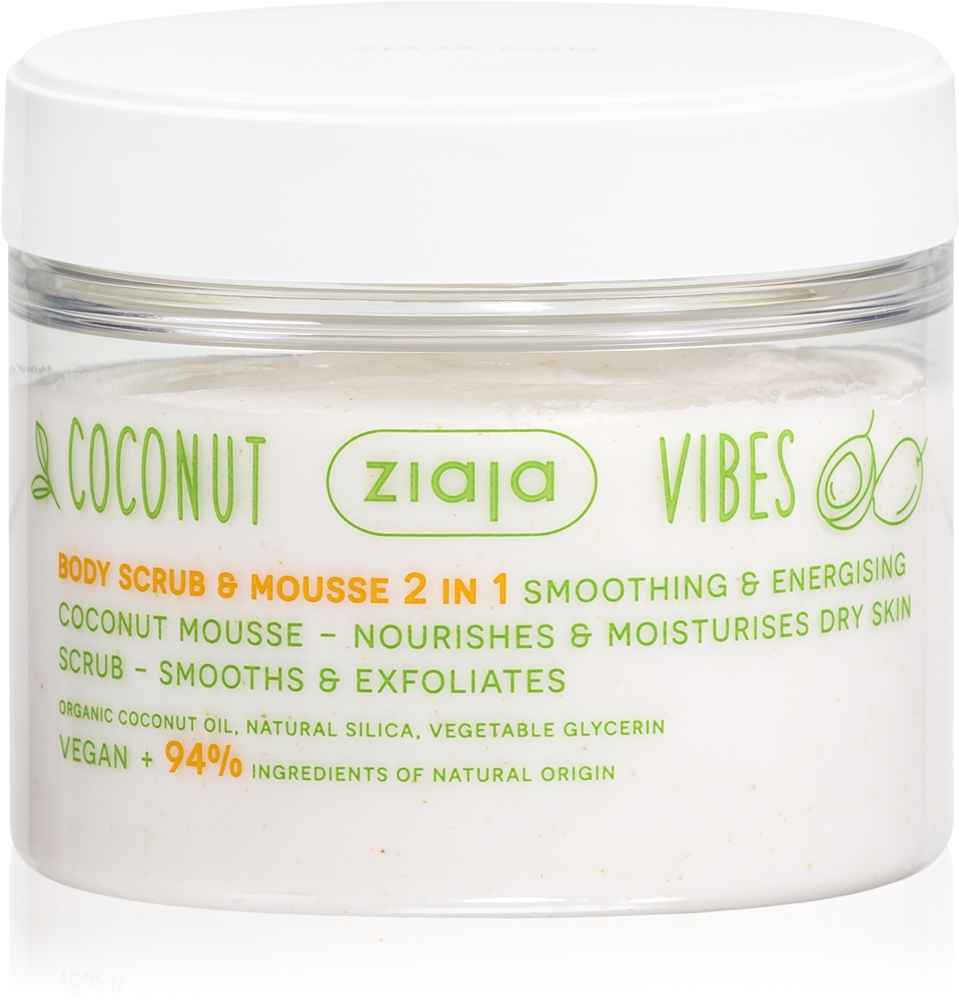 Скраб для тела «Кокосовые вибрации» с увлажняющим эффектом Ziaja, 270 мл
Скраб для тела «Кокосовые вибрации» с увлажняющим эффектом Ziaja, 270 мл