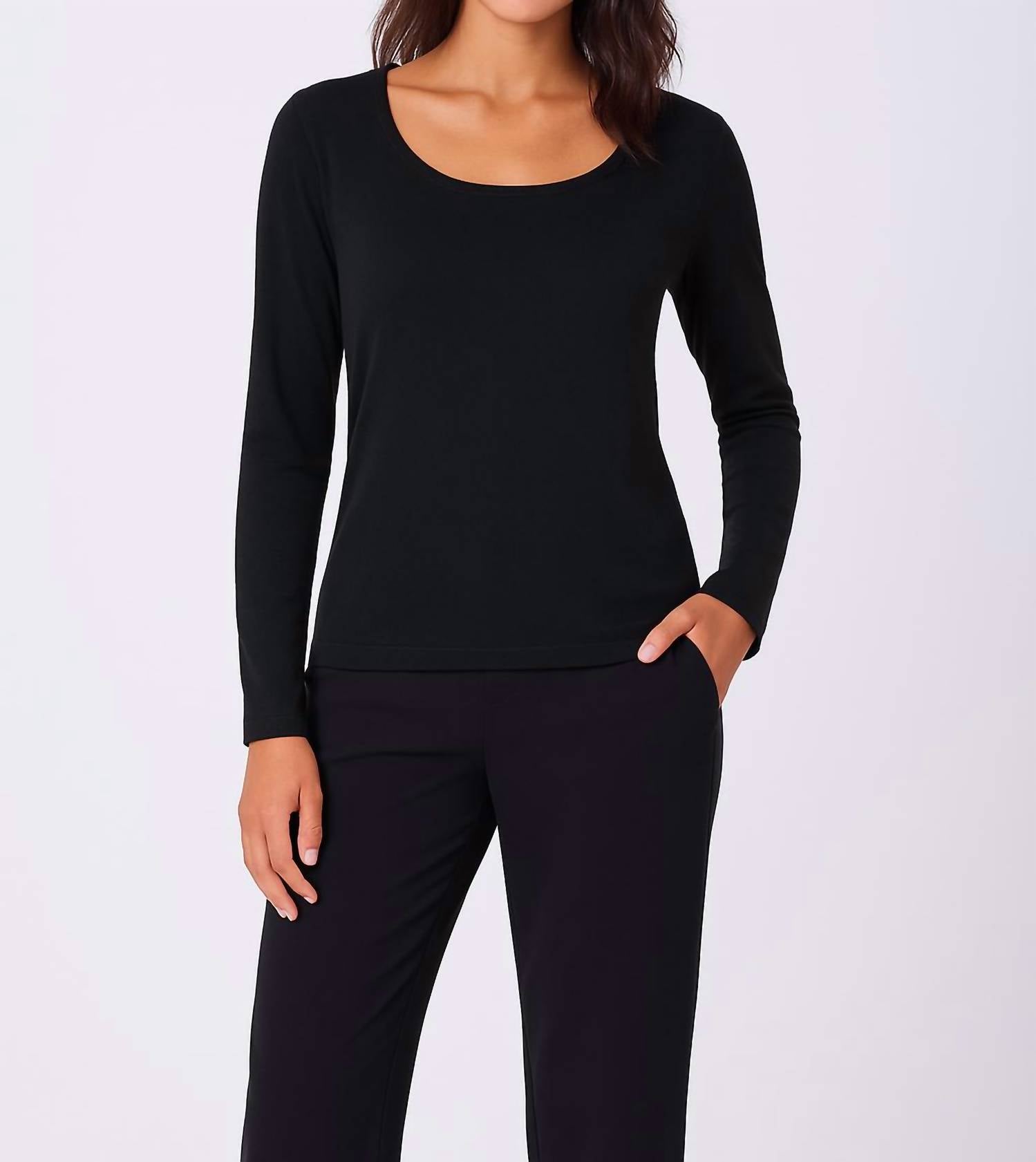 Топ с длинными рукавами и глубоким вырезом, черный Angel Apparel, черный
Топ с длинными рукавами и глубоким вырезом, черный Angel Apparel, черный