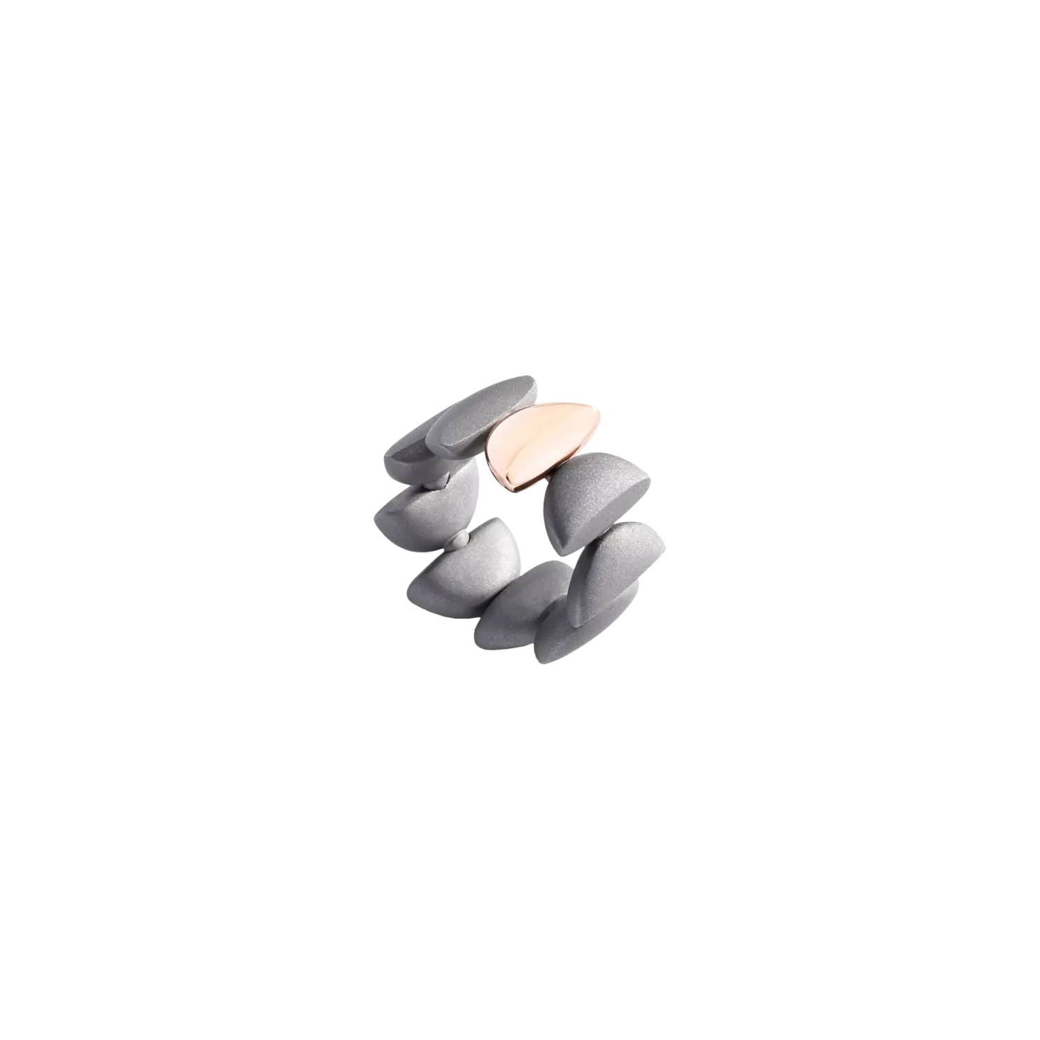 Кольцо Vhernier Endless eclipse из розового золота и титана