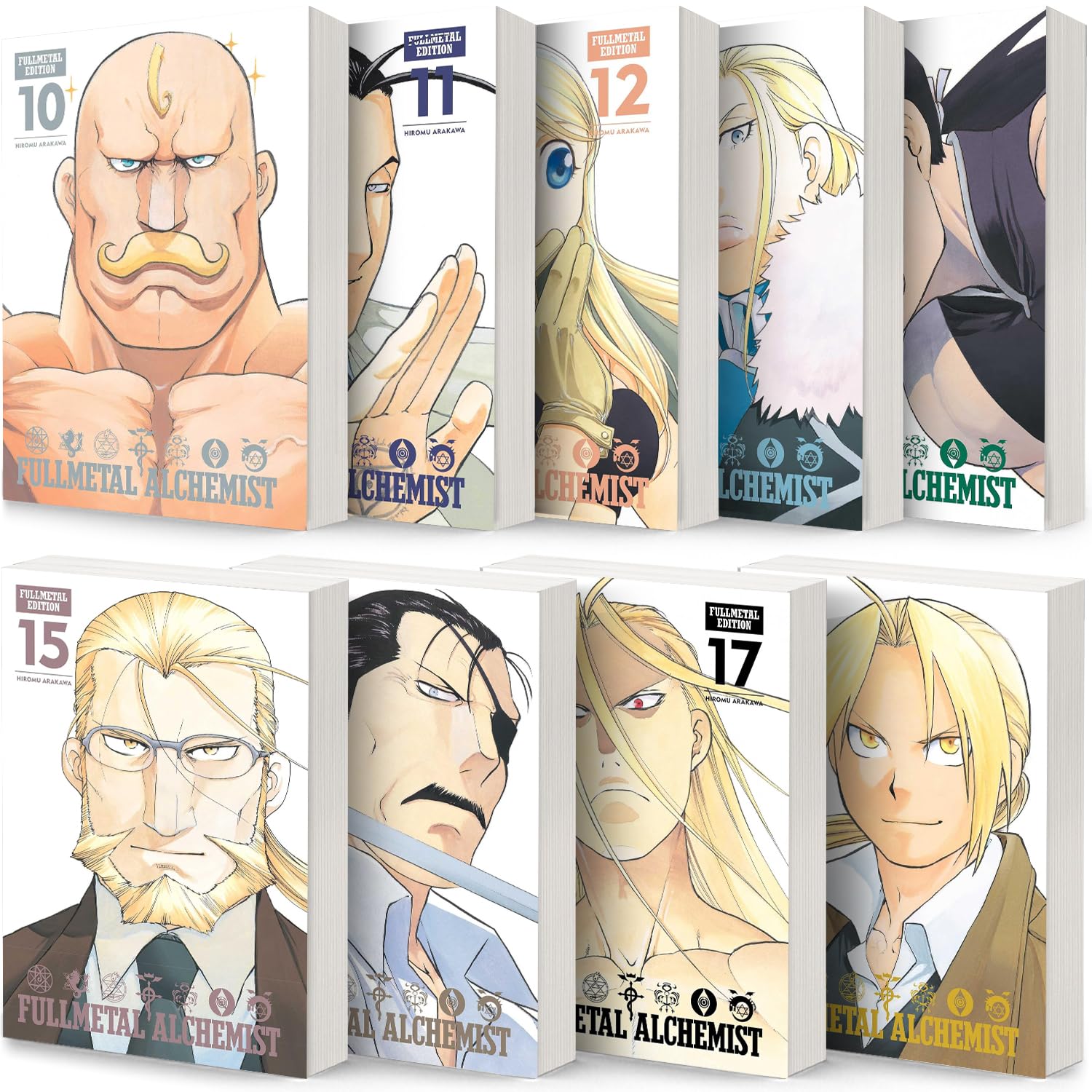 Fullmetal Alchemist: Fullmetal Edition Manga 9-book Set Vol. 10-18 by Hiromu Arakawa (Generic)
Fullmetal Alchemist: Fullmetal Edition Manga 9-book Set Vol. 10-18 by Hiromu Arakawa (Generic)