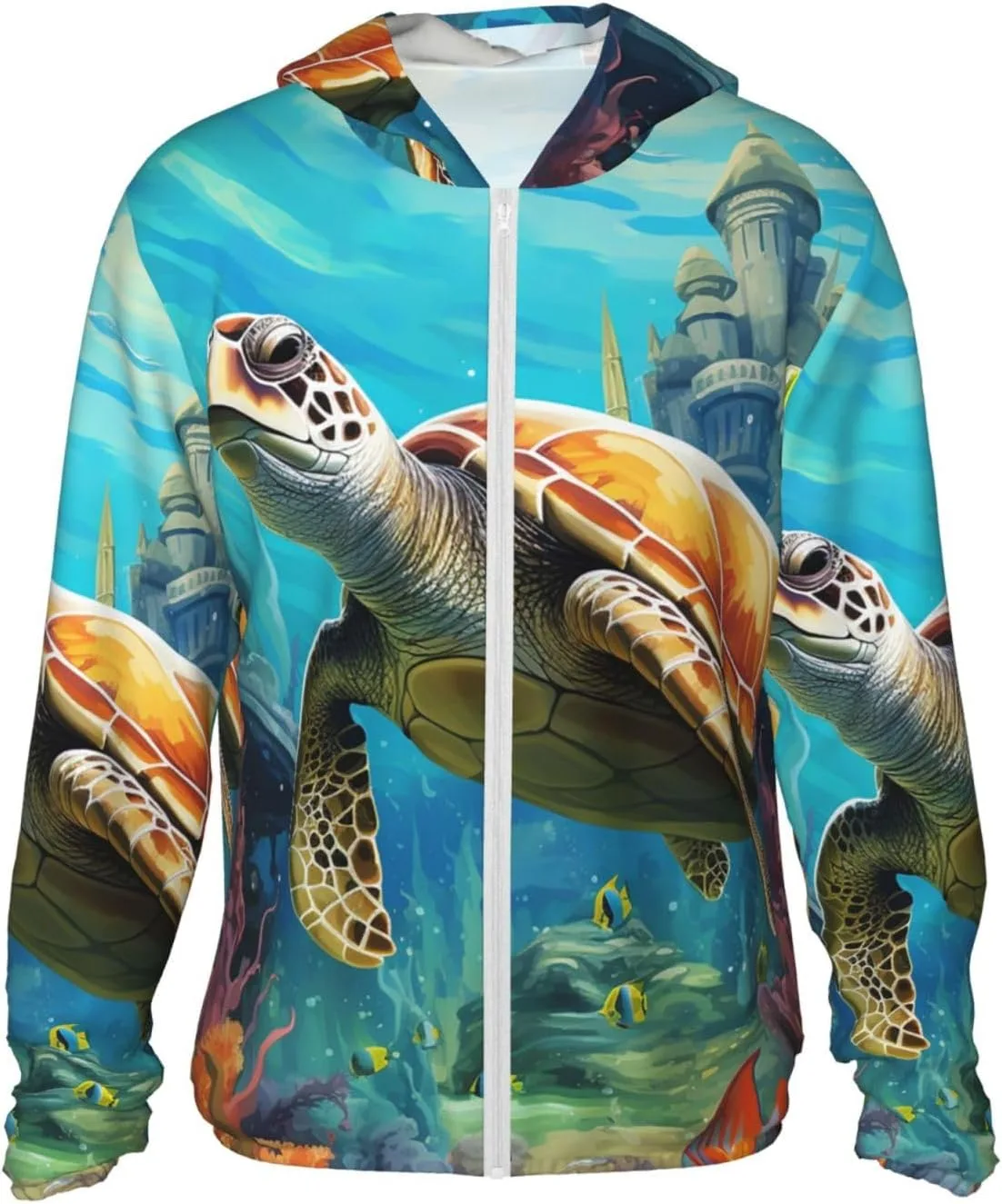 Толстовка с капюшоном для защиты от солнца Dolphins Sea Turtle Coral Reef, Full Zip, UPF 50+, с карманом HJBNW
Толстовка с капюшоном для защиты от солнца Dolphins Sea Turtle Coral Reef, Full Zip, UPF 50+, с карманом HJBNW
