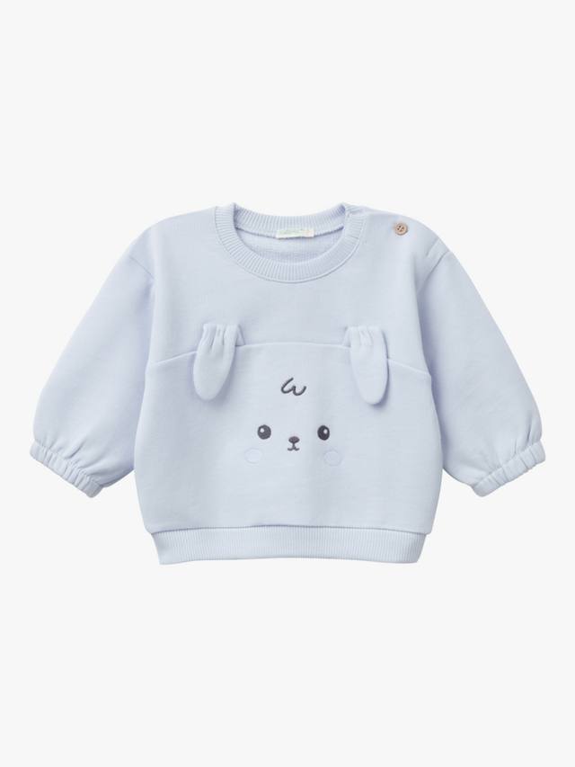 Детская толстовка с круглым вырезом и 3d ушками Benetton, цвет Light Blue Powder
Детская толстовка с круглым вырезом и 3d ушками Benetton, цвет Light Blue Powder