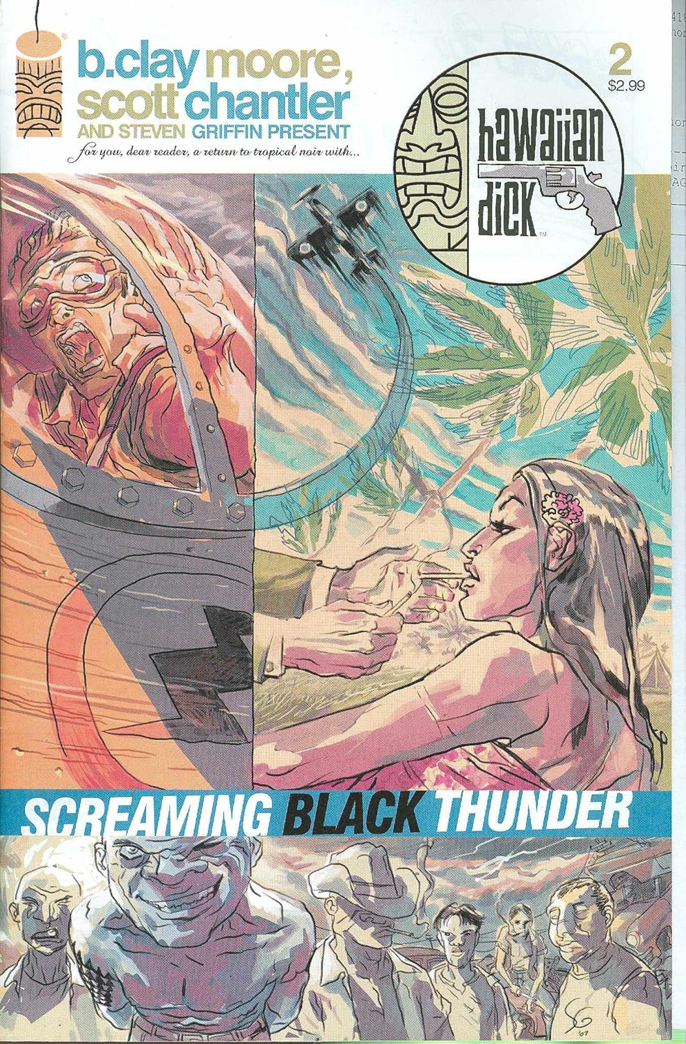 Hawaiian Dick: Screaming Black Thunder, No. 2; Jan. 2008 (Image Comics)
Hawaiian Dick: Screaming Black Thunder, No. 2; Jan. 2008 (Image Comics)