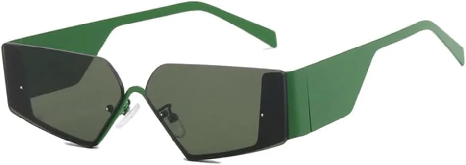 Солнцезащитные очки без оправы с зеркальными линзами для женщин, ретро-очки для мужчин, стильные модные очки с защитой от УФ-излучения UV400 MUTYNE, Green
Солнцезащитные очки без оправы с зеркальными линзами для женщин, ретро-очки для мужчин, стильные модные очки с защитой от УФ-излучения UV400 MUTYNE, Green